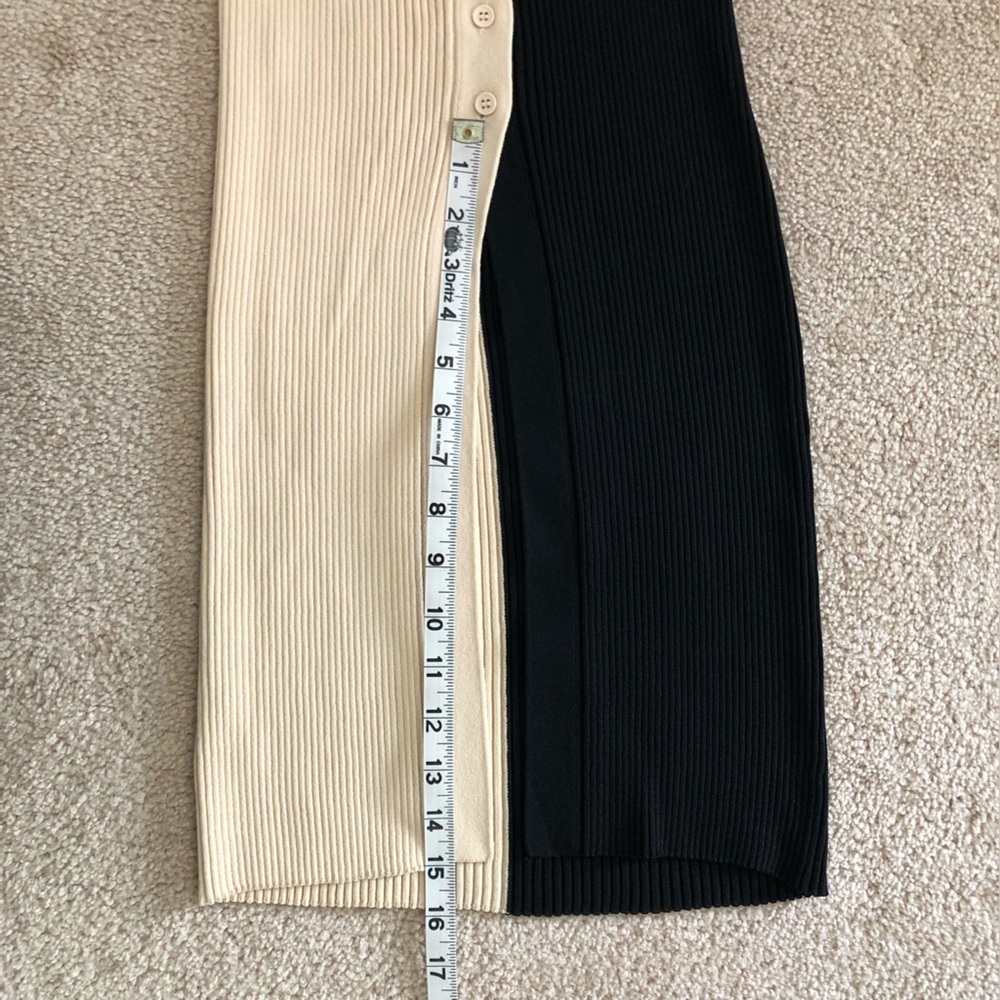STAUD Shoko Colorblock Midi Sweater Dress Medium - Picture 15 of 15